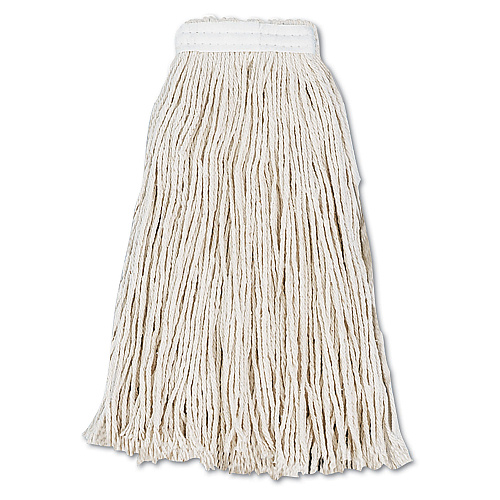 Boardwalk Cut-End Wet Mop Head, Cotton, #16, White, 12/Carton (BWK2016CCT)